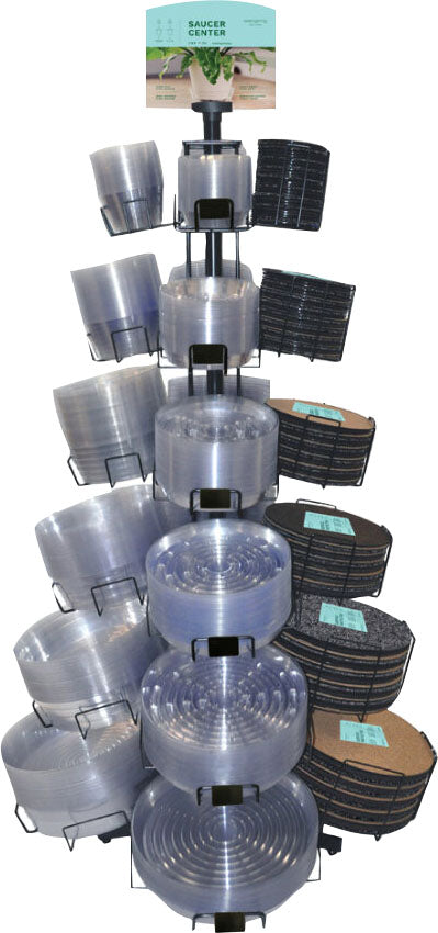 Everspring 4-Wing Metal Spinning Floor Display, 1260 pc - Saucer Basic