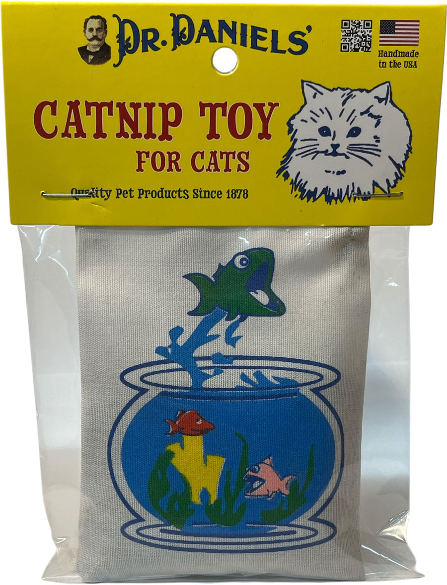 Dr. Daniels Fish Bowl Bag Toy 100% Catnip Filled, Assorted