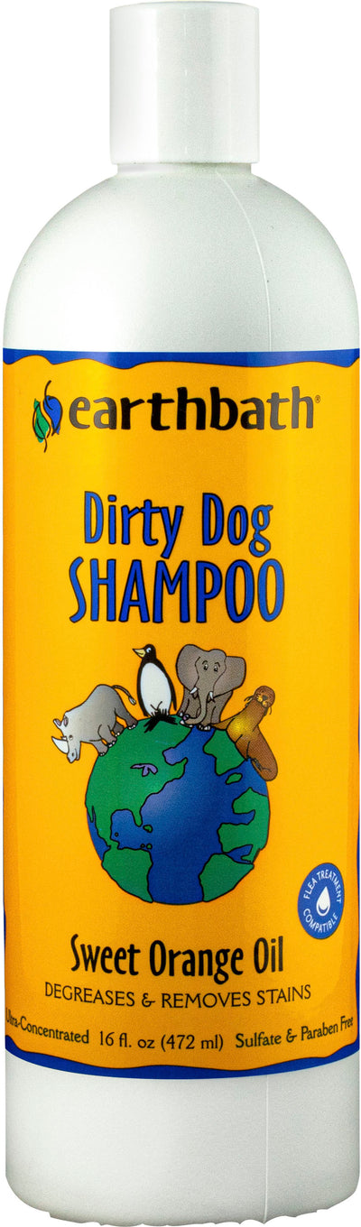 Earthbath Dirty Dog Shampoo, Orange, 16 oz - Shampoos & Wipes