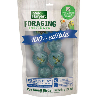 Wild Harvest Peck n Play Bird Treat for Small Bird, 2 oz - Edibles