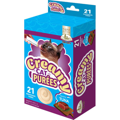 Fieldcrest Farms Creamy Cat Purees, Tuna, 21 ct - Edibles