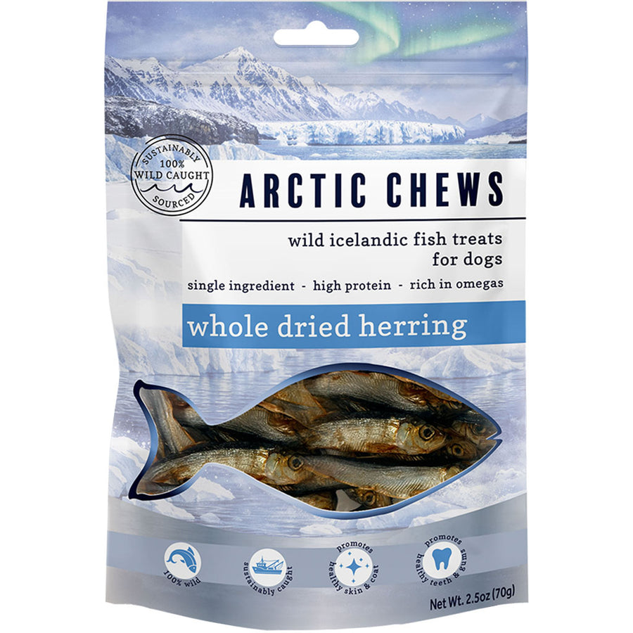Fieldcrest Farms FF Arctic Chews Whole Herring Dog Treat, 2.5 oz - Rawhide/ Body Parts