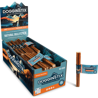 Dogginstix Bully Sticks, Std 6 in - Rawhide/ Body Parts