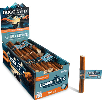Dogginstix Bully Sticks, Jumbo 6 in - Rawhide/ Body Parts