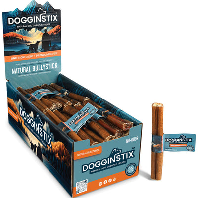Dogginstix Bully Sticks, Monster 6 in - Rawhide/ Body Parts