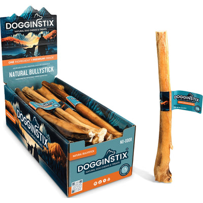 Dogginstix Bully Sticks, Monster 12 in - Rawhide/ Body Parts