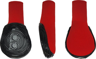 Goo-Eez Athleticaz Dog Boots, Black/Red, SM - 2 pk