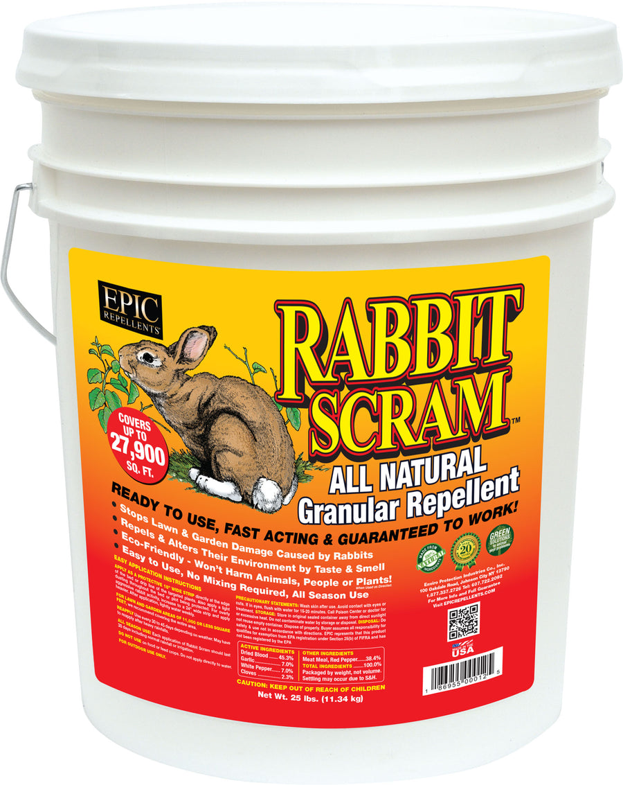 Rabbit Scram All Natural Granular Repellent, 25 lb - Repellents: Multi-Purpose