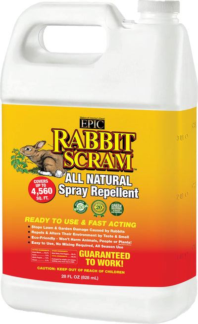 Rabbit Scram All Natural Spray Repellent RTU, 1 gal - Repellents: Deer