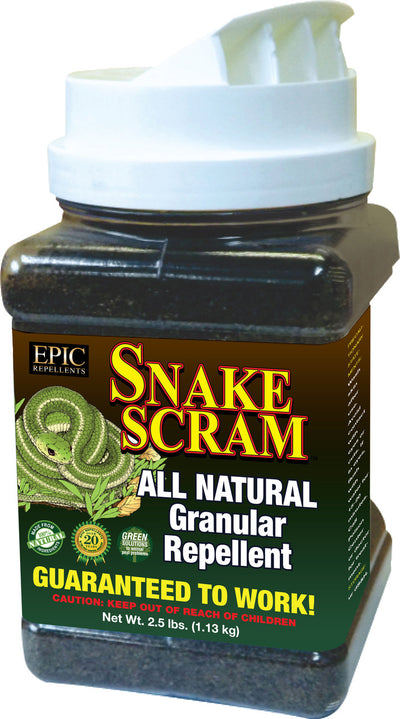 Snake Scram All Natural Granular Repellent Shaker, 1 lb - Repellents: Snake