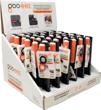 Goo-Eez Travel Size Washable Lint Cleaning Roll Ds, Gray/Orange, 36 pc - Hair Pick-Up