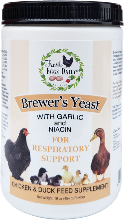 Fresh Eggs Daily Brewers Yeast with Garlic for Respiratory Support, 16 oz - Supplements