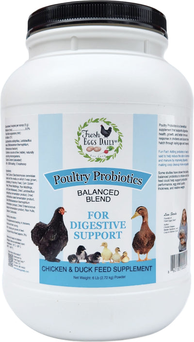 Fresh Eggs Daily Poultry Probiotics for Digestive Support, 6 lb - Supplements