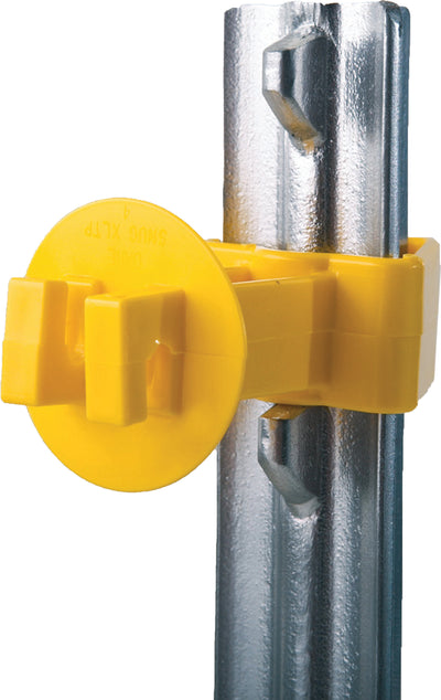 Dare Snug Extra Length T-Post Insulator, Yellow, 25 pk - Rod and Post Insulators