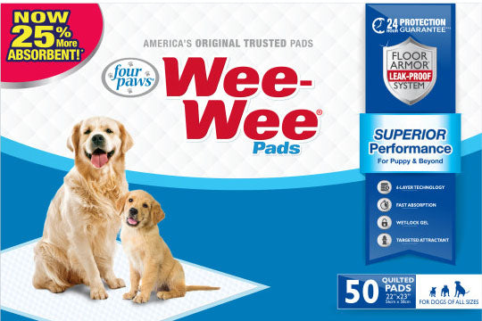 Four Paws Wee-Wee Pads, 22x23 in-50 pk - Training Pads