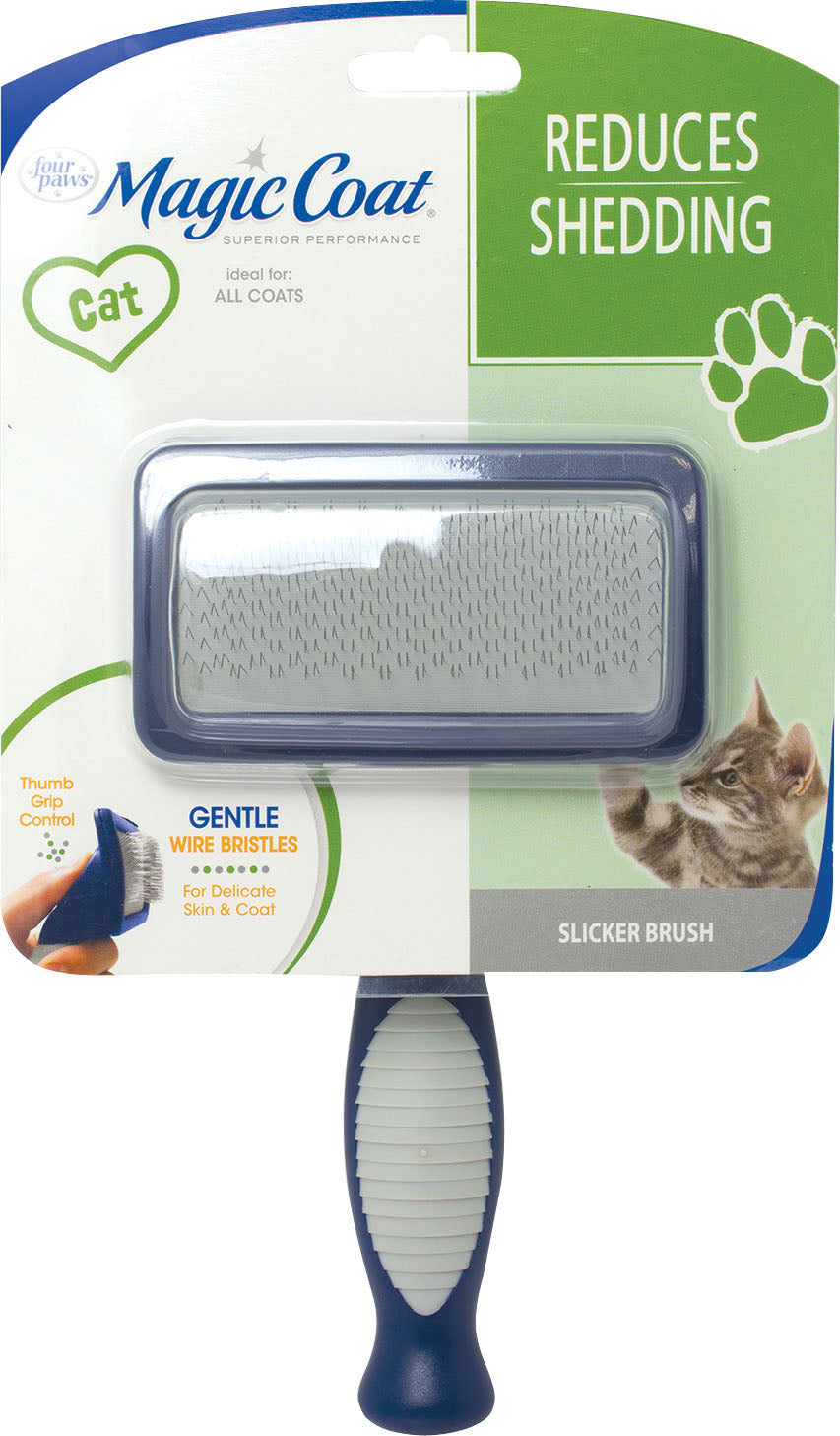 Four Paws Magic Coat Gentle Slicker Wire Brush for Cats - Tools