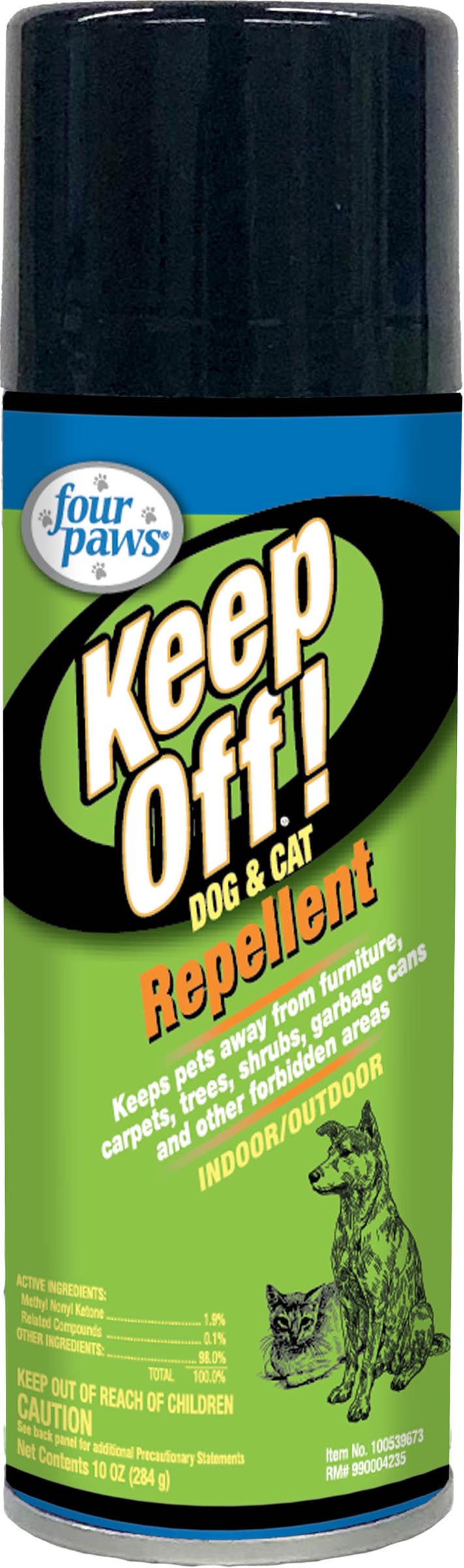 Four Paws Keep Off! Indoor/Outdoor Dog & Cat Repellent, 10 oz - Repellents