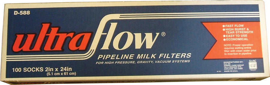 Ken Ag Ultraflo Filtering Sock, Tan, 2x24 in - Milk Filters