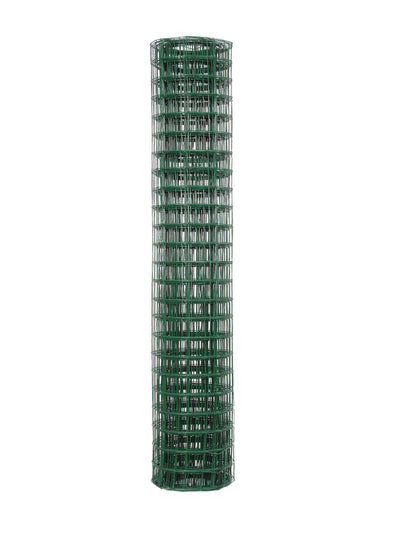Garden Zone Welded Vinyl Fence 16 Gauge, Green, 3x2x48 in x 50 ft - Garden Fence