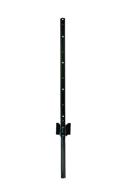 Garden Zone Light Duty Fence Post, Green, 3 ft - U Post Metal