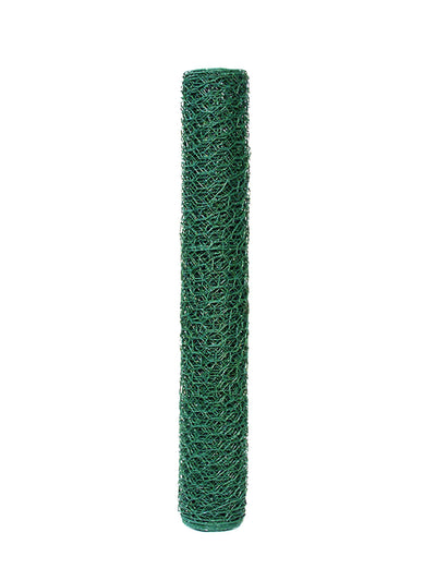 Garden Zone Vinyl Hex Netting, Green, 1x24 in x 25 ft - Hex Netting Vinyl Coat