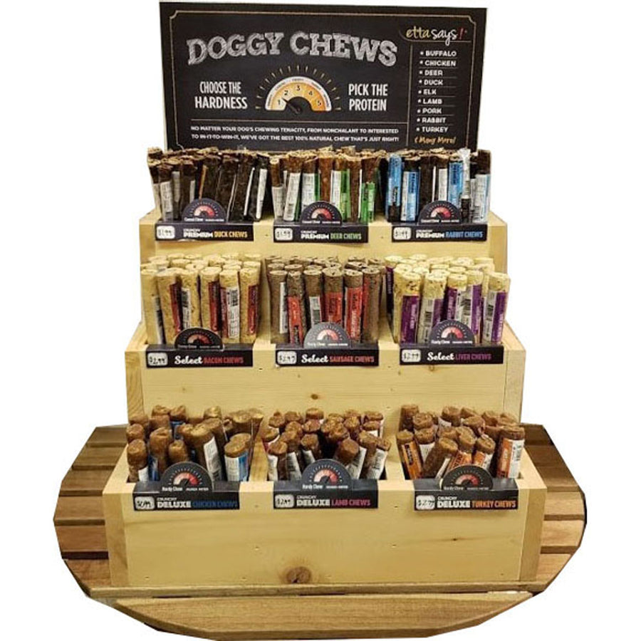 Etta Says Ultimate Chew Counter Display, Assorted, 300 ct - Long Lasting Chews