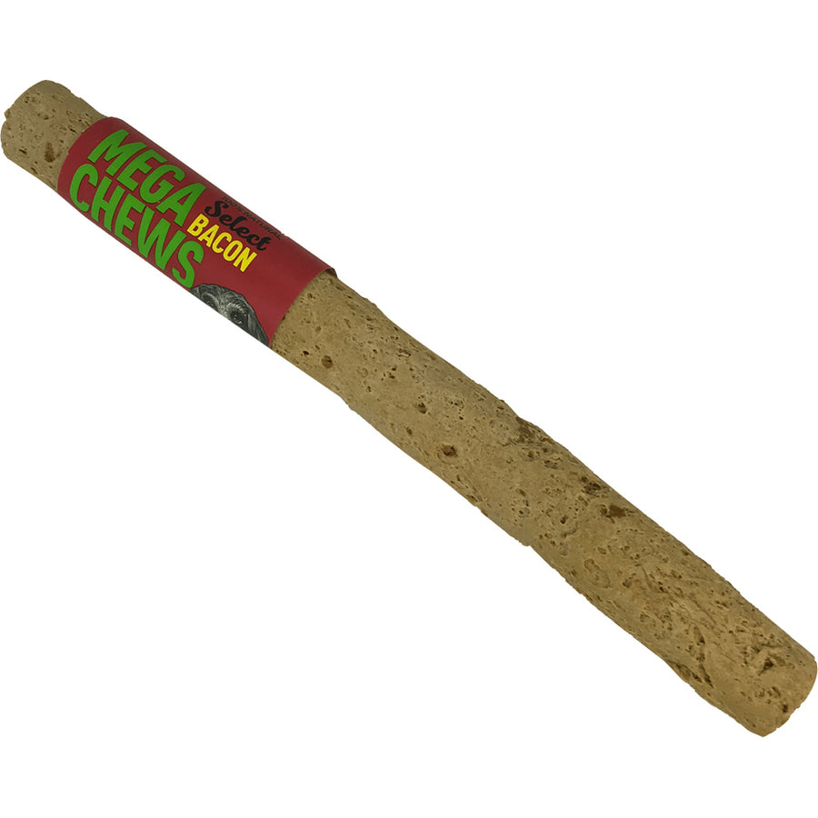 Etta Says Select Mega Dog Chews, Bacon, 10 in - Rawhide/ Body Parts