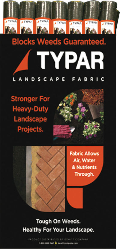 Typar Premium Landscape Fabric, Black, 3x50 ft