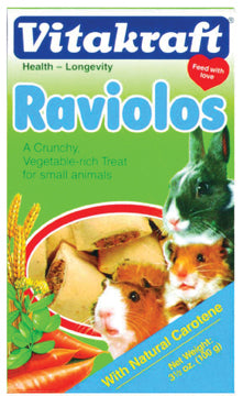 Vitakraft Raviolos Small Animal Treats, Vegetable, 5 oz - Edibles