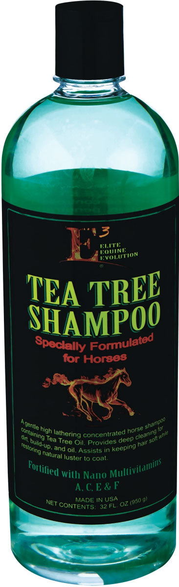 e3 Tea Tree Shampoo for Horses, 32 oz - Shampoo Medicated