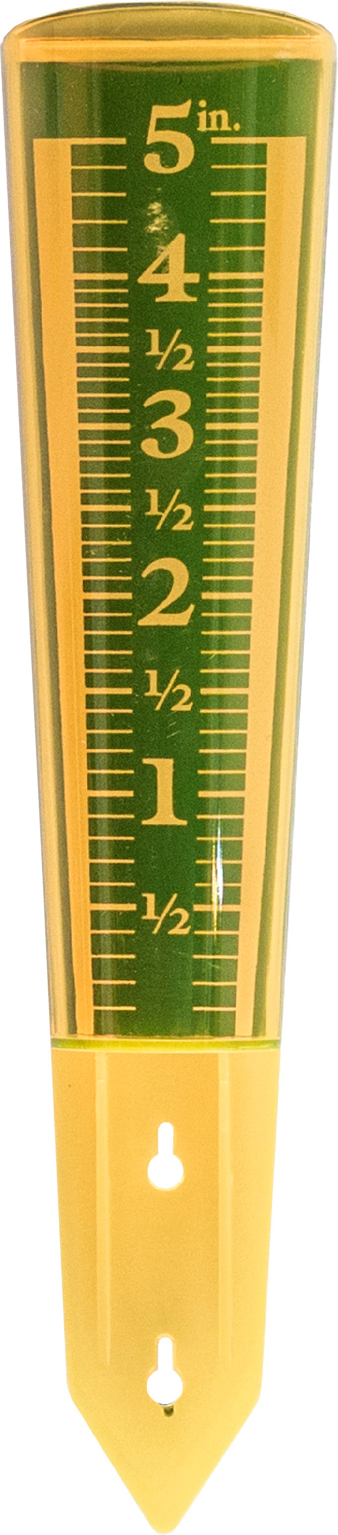 Ezread Clear Magnifying Rain Gauge, Amber, 5 in - Thermometers Clocks Rain Gauge