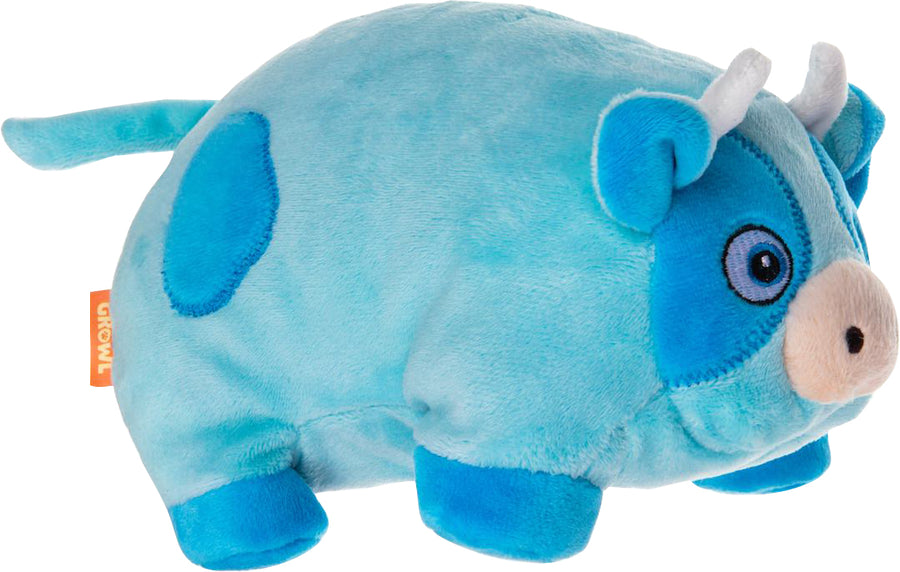 Growl Trofflers Cow, Blue, 8 in - Plush