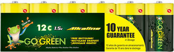 Gogreen Alkaline Battery, c-12 pk - Batteries