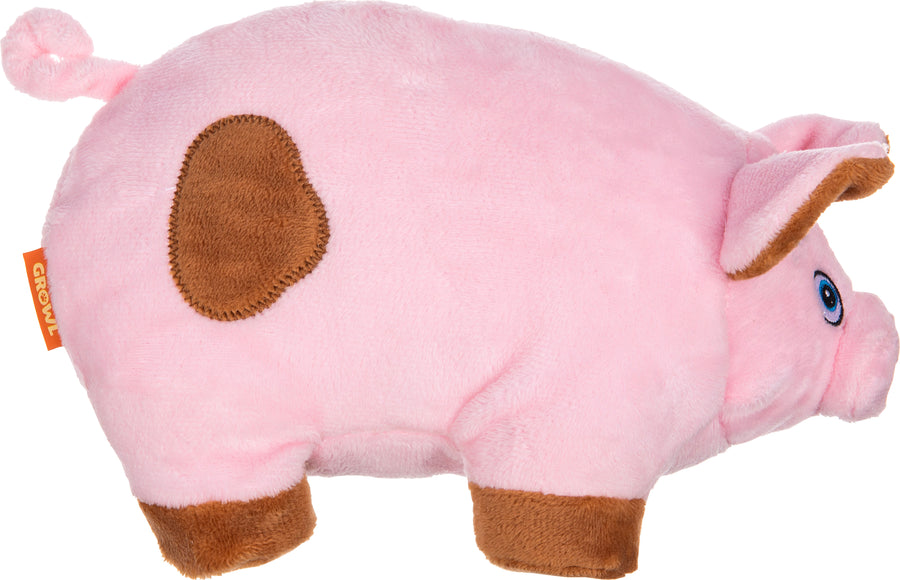 Growl Trofflers Pig, Pink, 8 in - Plush