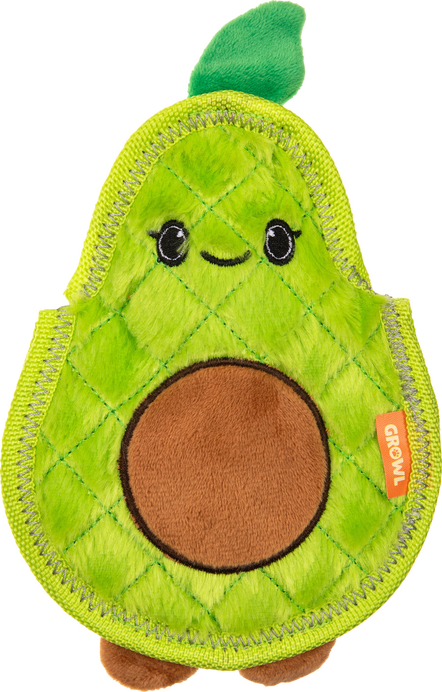 Growl Flip Floppz Avocado, Green, 8.6 in - Plush