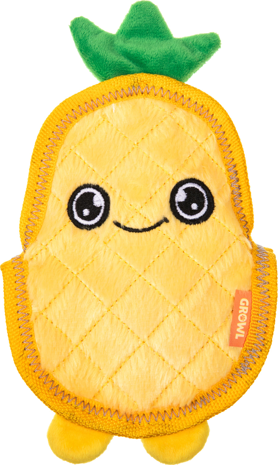 Growl Flip Floppz Pineapple, Yellow, 8.6 in - Plush