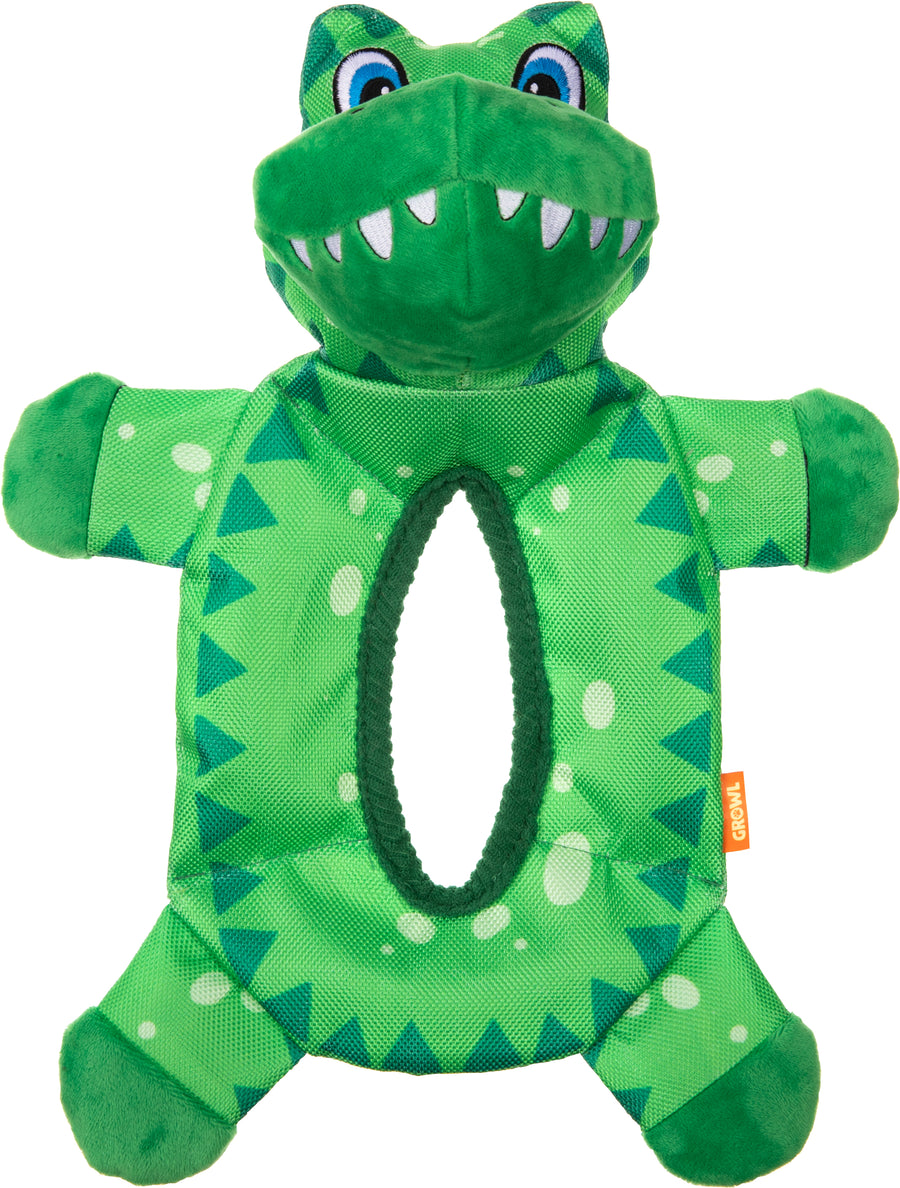 Growl Bruizers Gator, Green, 15 in - Canvas
