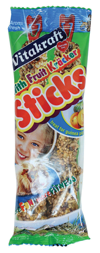 Vitakraft Crunch Sticks Guinea Pig Treats, Fruit/Honey, 4 oz-2 pk