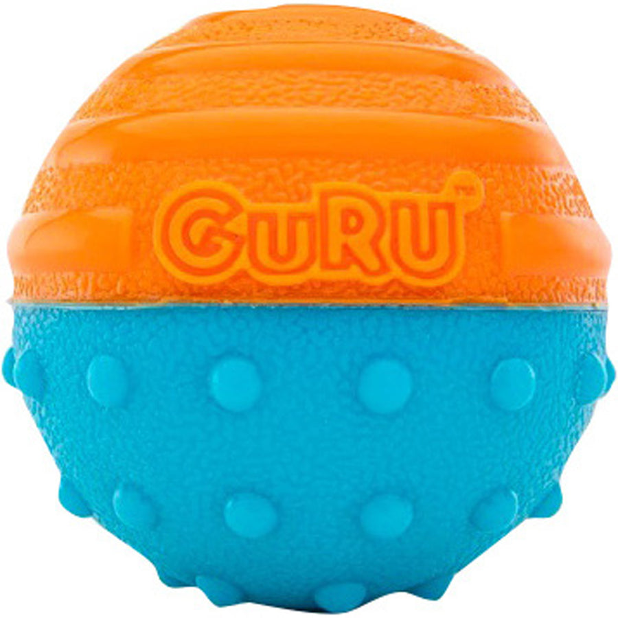 Guru Crunch & Squeak Ball, md-2 pk - Rubber