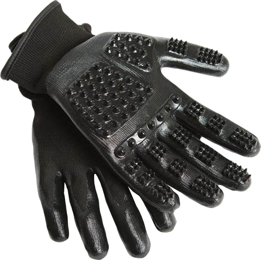Hands on Grooming & Bathing Gloves, Black, MD - Grooming Accessories & Tools