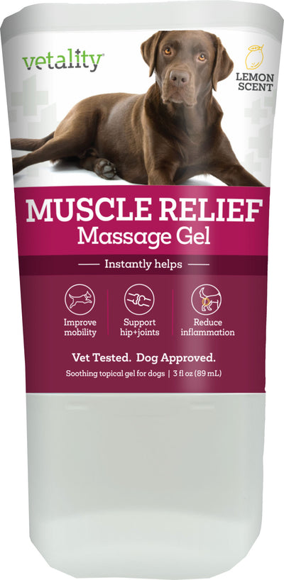Vetality Muscle Massage Gel, Lemon, 3 oz - Joint Care