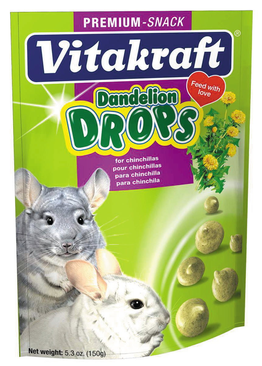 Vitakraft Drops Chinchilla Treats, Dandelion, 5.3 oz - Edibles