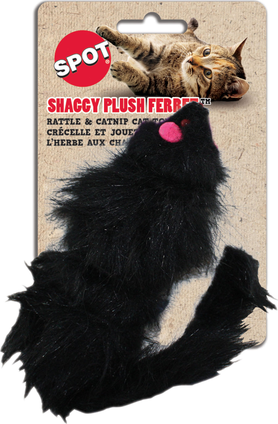 Spot Noisy Plush Ferret w/ Catnip, 5 in