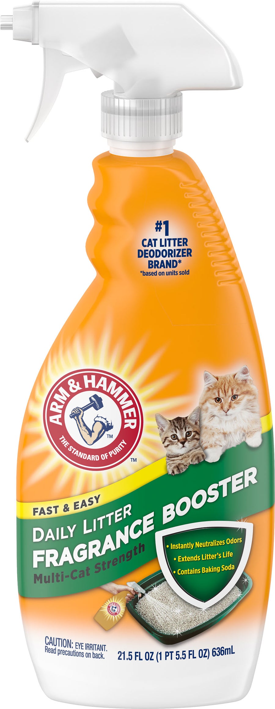 Arm & Hammer Cat Litter Deodorizing Spray RTU, Baking Soda, 21 oz - Additives