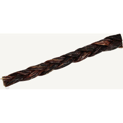 Home Range Beef Esophagus Chomper Braid, 11-12 in - Rawhide/ Body Parts