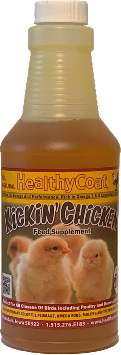 Healthycoat Kickin' Chicken Food Supplement, 1 pt - Liquid Supplements