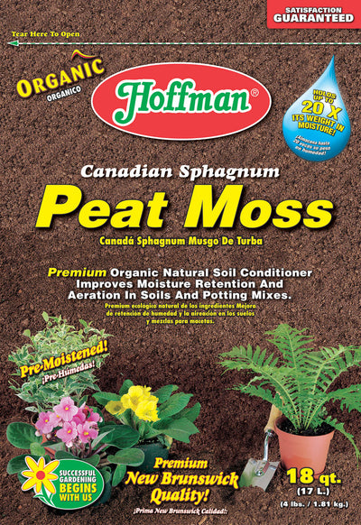 Hoffman Canadian Sphagnum Peat Moss, 18 qt - Potting Soils & Mulches