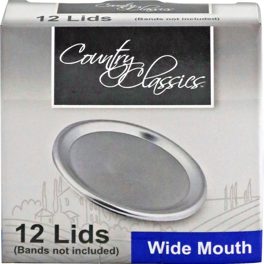 Country Classics Wide Mouth Lids, 12 ct - Canning Jars and Acc.