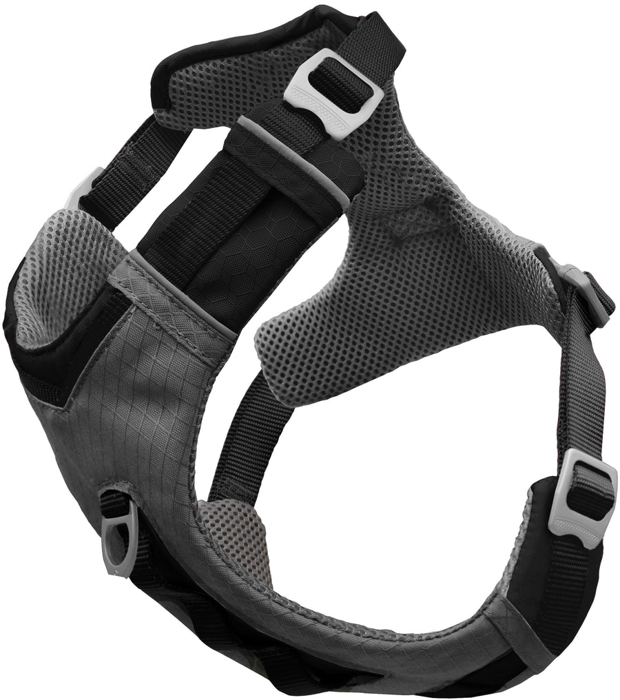 Kurgo Journey Air Dog Harness, Black/Gray, MD - Harnesses