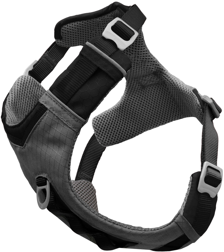 Kurgo Journey Air Dog Harness, Black/Gray, XL - Harnesses